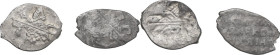 Russia. Lot of 2 (two) AR denga. AR. One is an incuse mint error. VF.