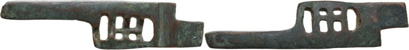 ROMAN LOCK PATCH Roman period, c. 1st to 3rd century AD. Bronze lock patch. Dime...