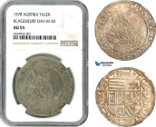 Austria, Archduke Charles, Taler 1578, Klagenfurt Mint, Silver, Dav-8130, Very rare condition, Lovely lustrous example, NGC AU 55, Top Pop and Single ...