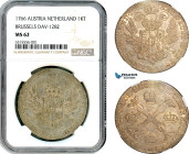 Austrian Netherlands, Maria Theresia, Kronentaler 1766, Brussels Mint, Silver, Dav-1281, Light champagne toning, NGC MS 62, Top Pop and single finest ...