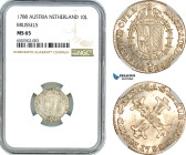 Austrian Netherlands, Joseph II, 10 Liards 1788, Brussels Mint, Silver, Herinek 393, Lovely lustrous example, NGC MS 65, Top Pop and single finest gra...