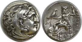 Griechische Münzen, MACEDONIA. Alexander III. „der Große“ (336-323 v. Chr.). Drachme. 4,27 g. 17,6 mm. Stempelglanz