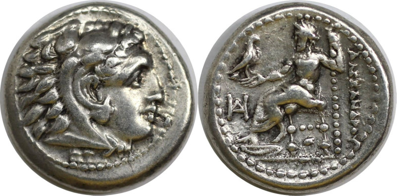 Griechische Münzen, MACEDONIA. Alexander III. „der Große“ (336-323 v. Chr.). Dra...