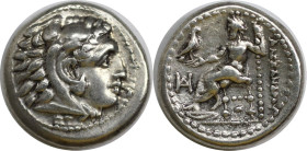 Griechische Münzen, MACEDONIA. Alexander III. „der Große“ (336-323 v. Chr.). Drachme. 4,28 g. 16,3 mm. Stempelglanz