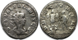 Römische Münzen, MÜNZEN DER RÖMISCHEN KAISERZEIT. Saloninus (258-260 n. Chr). Antoninianus 256 n. Chr. (2,65 g. 22,0 mm) Vs.: SAL VALERIAN VS CS, drap...