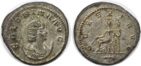 Römische Münzen, MÜNZEN DER RÖMISCHEN KAISERZEIT. Gallienus (253-268 n. Chr) für Salonina. Antoninianus 266-267 n. Chr. (4,06 g. 22,0 mm) Vs.: SALONIN...