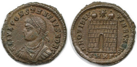 Römische Münzen, MÜNZEN DER RÖMISCHEN KAISERZEIT. Constantius II. Ae 3, 337-361 n. Chr. (3.20 g. 18.5 mm) Vs.: FL IVL CONSTANTIVS NOB C, Büst n. l. Rs...