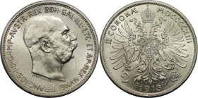 RDR – Habsburg – Österreich, KAISERREICH ÖSTERREICH. Österreich-Ungarn. Franz Joseph I. (1848-1916). 2 Kronen 1913. Jaeger 384. Silber. Fast Stempelgl...