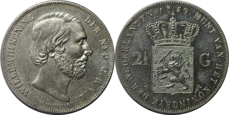 Europäische Münzen und Medaillen, Niederlande / Netherlands. Wilhelm III. (1849-...