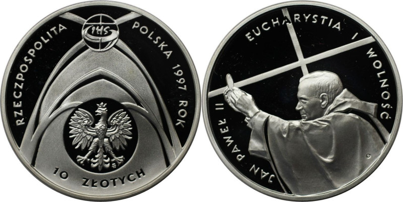 Europäische Münzen und Medaillen, Polen / Poland. Pope. 10 Zlotych 1997. 14,14 g...