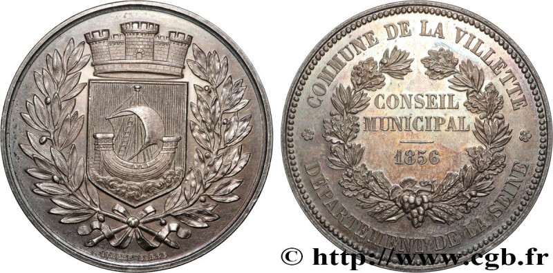 SECOND EMPIRE
Type : Médaille, Conseil Municipal 
Date : 1856 
Metal : silver 
D...