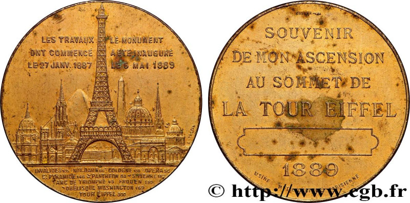 III REPUBLIC
Type : Médaille de l’ascension de la Tour Eiffel (1er étage) 
Date ...