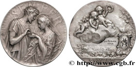 LOVE AND MARRIAGE
Type : Médaille, SEMPER 
Date : 1943 
Metal : silver 
Diameter : 42  mm
Engraver : MATTEI Louis Octave Joseph (1877-1918) 
Weight : ...