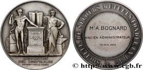 IV REPUBLIC
Type : Médaille de récompense, Société de secours mutuels, Association des comptables 
Date : 1947 
Metal : silver 
Diameter : 50  mm
Engr...