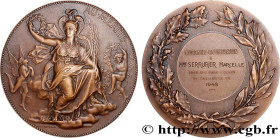 IV REPUBLIC
Type : Médaille, L’Urbaine-Capitalisation, 20 années de collaboration 
Date : 1948 
Metal : bronze 
Diameter : 68,5  mm
Engraver : CHAPLAI...