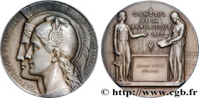 PROVISIONAL GOVERNEMENT OF THE FRENCH REPUBLIC
Type : Médaille, Conseil de la République 
Date : 1948 
Metal : silver 
Millesimal fineness : 950  ‰
Di...