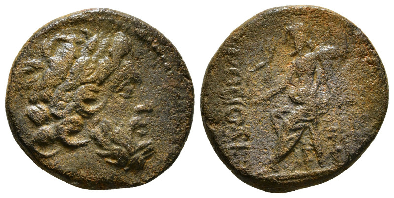 SELEUCIS & PIERIA. Antioch. Ae Tetrachalkon (38-35 BC). Uncertain date.
Obv: Lau...