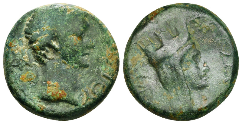 SELEUCIS & PIERIA. Apameia. Augustus (27 BC-14 AD). Ae.
Obv: Laureate head right...