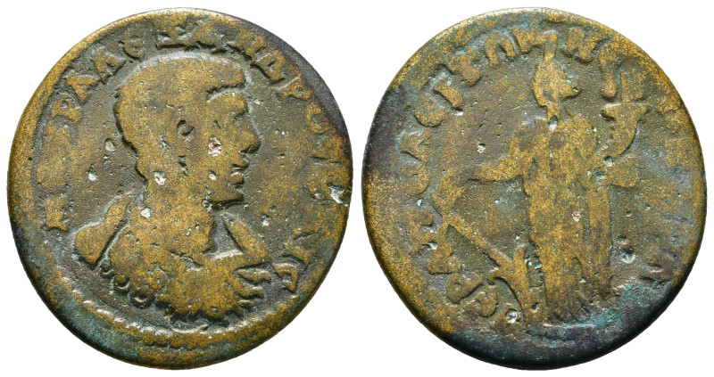 PHRYGIA, Hierapolis. Severus Alexander. As Caesar, AD 222. Æ . Bareheaded and cu...