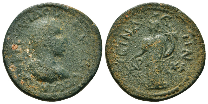 Roman Provincial Coin AE Condition : Fine 
Artifically patinated
7,01 g - 24,08 ...