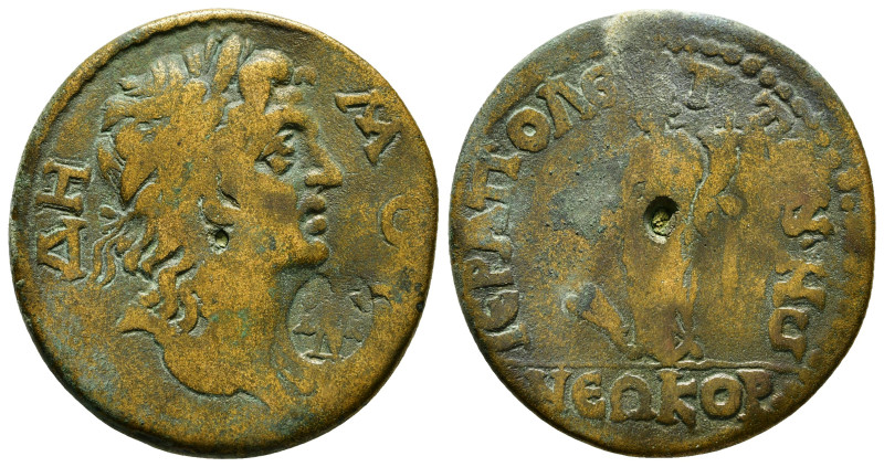 PHRYGIA. Hierapolis. Pseudo-autonomous issue. Tetrassarion time of Elagabalus, 2...