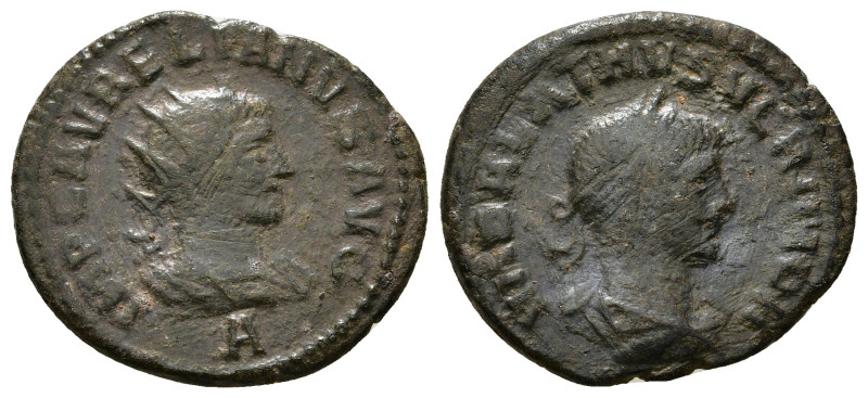 AURELIAN with VABALATHUS (270-275). Antoninianus. Antioch. Condition : Fine 3,43...