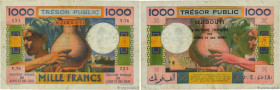 Country : AFARS AND ISSAS 
Face Value : 1000 Francs 
Date : (1974) 
Period/Province/Bank : Djibouti. Territoire Français des Afars et des Issas 
Catal...