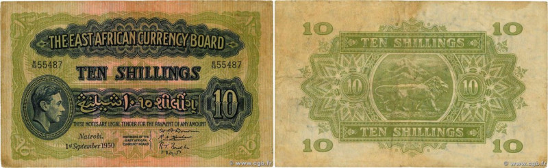 Country : EAST AFRICA 
Face Value : 10 Shillings 
Date : 01 septembre 1950 
Peri...