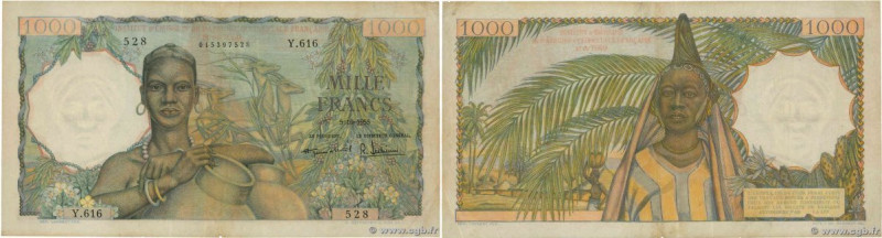 Country : FRENCH WEST AFRICA (1895-1958) 
Face Value : 1000 Francs 
Date : 05 oc...