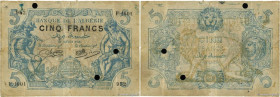Country : ALGERIA 
Face Value : 5 Francs Faux 
Date : 30 janvier 1918 
Period/Province/Bank : Banque d'Algérie 
Catalogue reference : P.71bx 
Alphabet...
