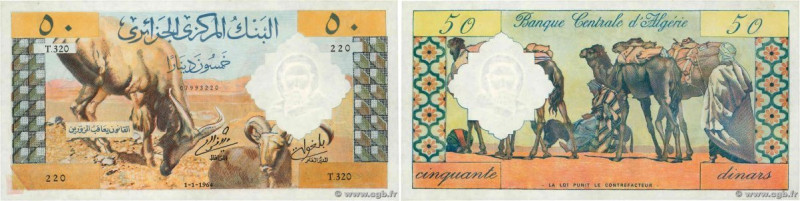 Country : ALGERIA 
Face Value : 50 Dinars Fauté 
Date : 01 janvier 1964 
Period/...