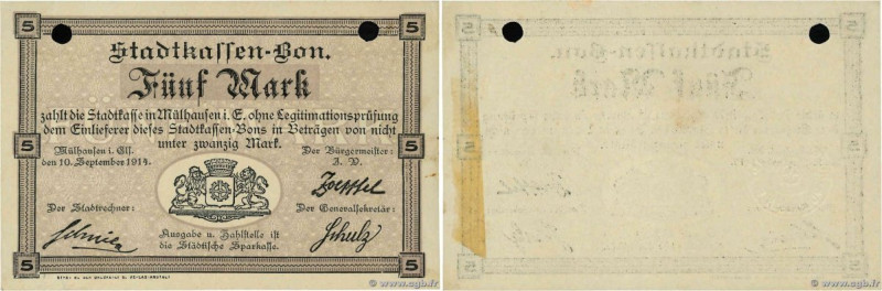 Country : GERMANY 
Face Value : 5 Mark 
Date : 10 septembre 1914 
Period/Provinc...