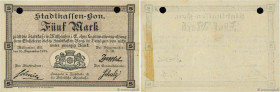 Country : GERMANY 
Face Value : 5 Mark 
Date : 10 septembre 1914 
Period/Province/Bank : Émission de nécessité - Notgeld 
French City : Mulhouse 
Comm...