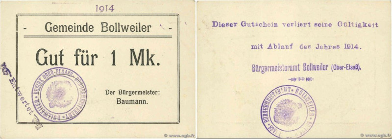 Country : GERMANY 
Face Value : 1 Mark 
Date : 1914 
Period/Province/Bank : Émis...