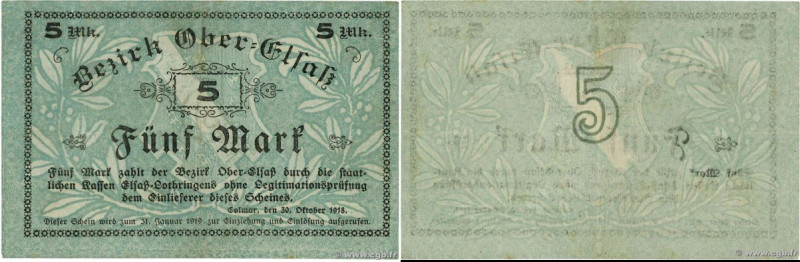 Country : GERMANY 
Face Value : 5 Mark 
Date : 30 octobre 1918 
Period/Province/...
