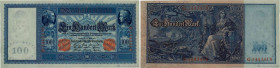 Country : GERMANY 
Face Value : 100 Mark 
Date : 21 avril 1910 
Period/Province/Bank : Reichsbanknote 
Catalogue reference : P.43 
Alphabet - signatur...