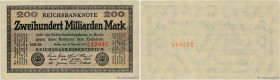 Country : GERMANY 
Face Value : 200 Milliarden Mark 
Date : 15 octobre 1923 
Period/Province/Bank : Reichsbanknote 
Catalogue reference : P.121a 
Addi...