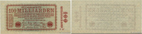 Country : GERMANY 
Face Value : 100 Milliarden Mark 
Date : 05 novembre 1923 
Period/Province/Bank : Reichsbanknote 
Catalogue reference : P.133 
Addi...