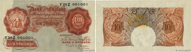 Country : ENGLAND 
Face Value : 10 Shillings Numéro spécial 
Date : (1950) 
Peri...