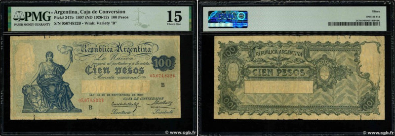 Country : ARGENTINA 
Face Value : 100 Pesos 
Date : (1926-1932) 
Period/Province...
