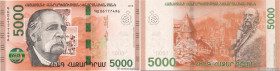 Country : ARMENIA 
Face Value : 5000 Dram 
Date : 2018 
Period/Province/Bank : Central Bank of the Republic of Armenia 
Catalogue reference : P.63 
Al...