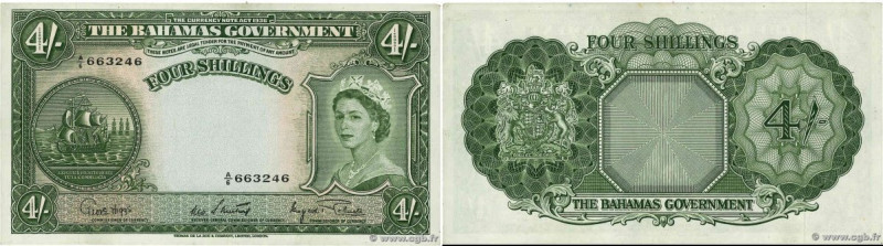 Country : BAHAMAS 
Face Value : 4 Shillings 
Date : (1963) 
Period/Province/Bank...