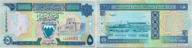 Country : BAHRAIN 
Face Value : 5 Dinars 
Date : (1993) 
Period/Province/Bank : Bahrain Monetary Agency 
Catalogue reference : P.14 
Alphabet - signat...