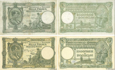 Country : BELGIUM 
Face Value : 1000 Francs - 200 Belgas Faux 
Date : 1940-1943 
Period/Province/Bank : Banque Nationale de Belgique 
Catalogue refere...