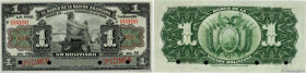Country : BOLIVIA 
Face Value : 1 Boliviano Spécimen 
Date : 11 mai 1911 
Period/Province/Bank : El Banco de la Nacion Boliviana 
Catalogue reference ...