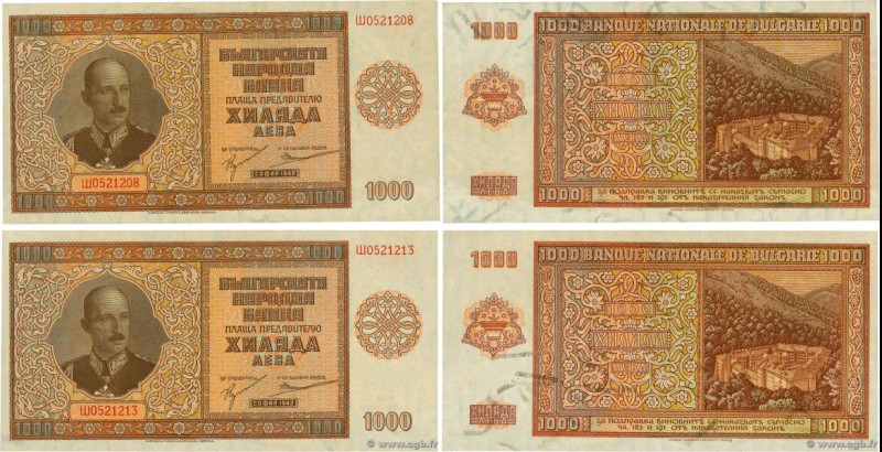Country : BULGARIA 
Face Value : 1000 Leva Lot 
Date : 1942 
Period/Province/Ban...