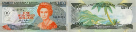 Country : CARIBBEAN  
Face Value : 100 Dollars 
Date : (1986-1988) 
Period/Province/Bank : Eastern Caribbean Central Bank 
Department : Anguilla 
Cata...