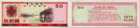 Country : CHINA 
Face Value : 50 Yuan 
Date : (1979) 
Period/Province/Bank : Foreign Exchange Certificate 
Catalogue reference : P.FX6 
Alphabet - sig...