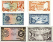 Country : CYPRUS 
Face Value : 50 Cents, 250 Mils et 1 Pound Lot 
Date : 1975-1987 
Period/Province/Bank : Central Bank of Cyprus 
Catalogue reference...