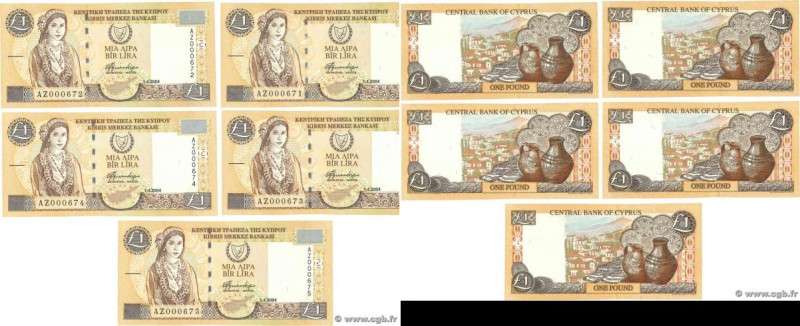 Country : CYPRUS 
Face Value : 1 Pound Consécutifs 
Date : 01 avril 2004 
Period...